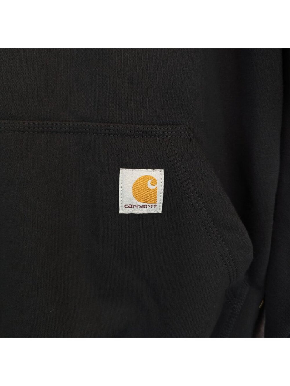 Carhartt Mens Medium Rain Defender Loose Fit Black Hoodie w Exact Sciences Logo - Picture 2 of 9